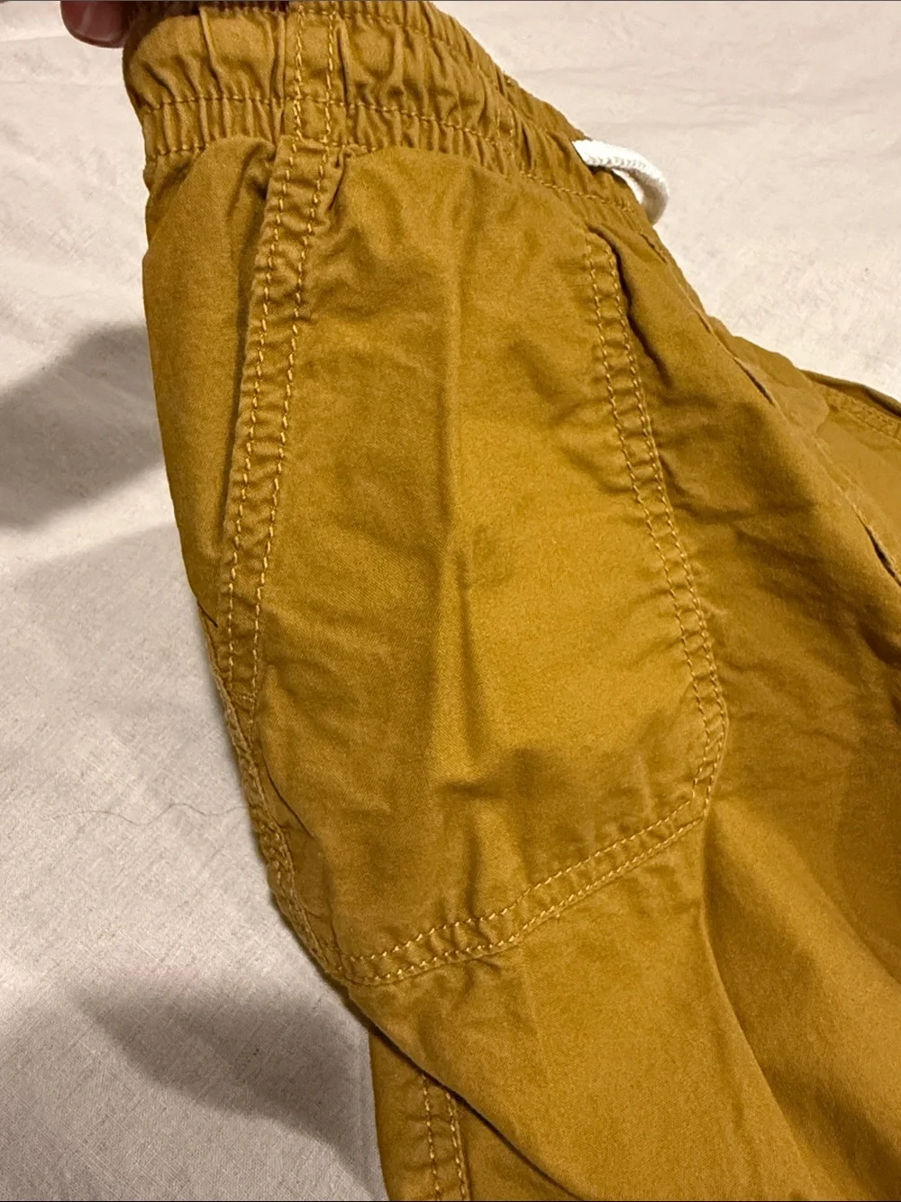OshKosh B'gosh Mustard Drawstring Cuffed Shorts boys size 8